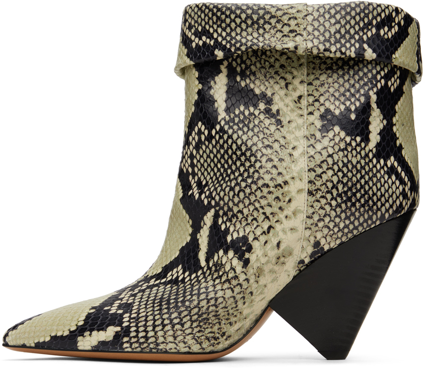 Isabel Marant Lulya Pointed Short Boots In 23sd Sand