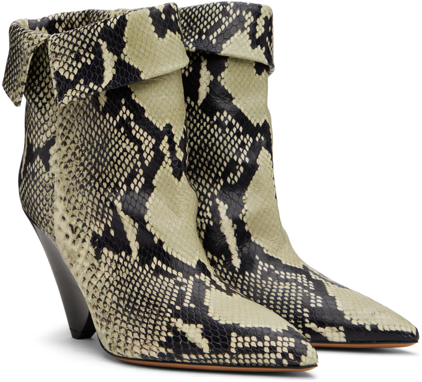 Isabel Marant Lulya Pointed Short Boots In 23sd Sand