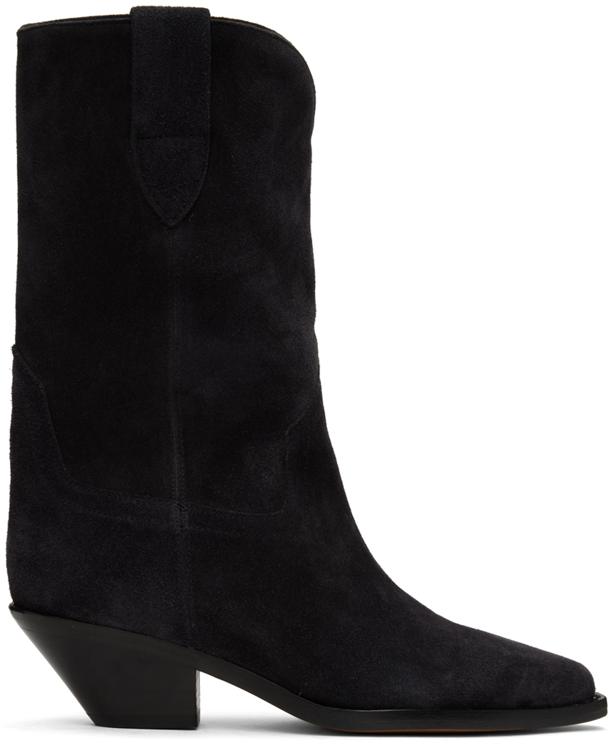 Isabel Marant Black Dahope Cowboy Boots