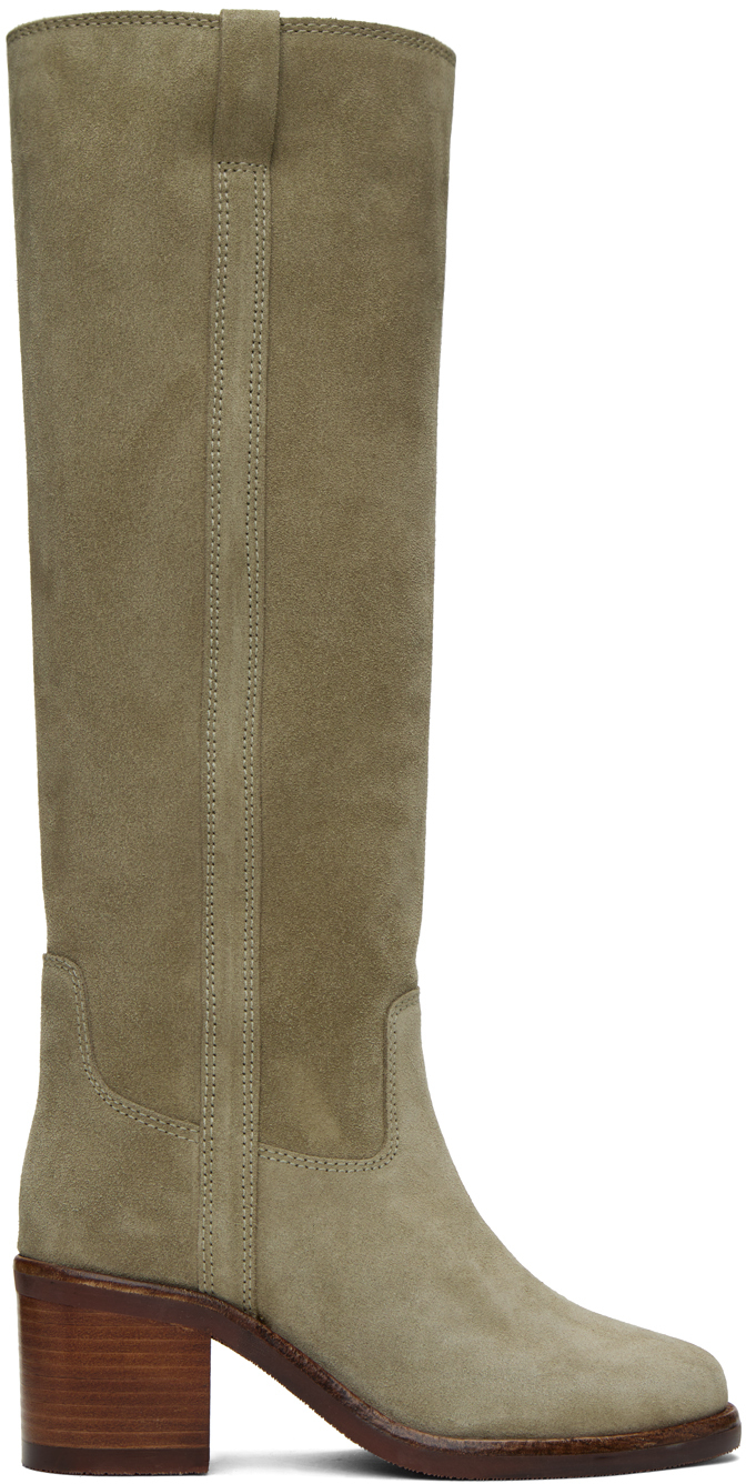 Isabel Marant Taupe Seenia Boots In 50ta Taupe
