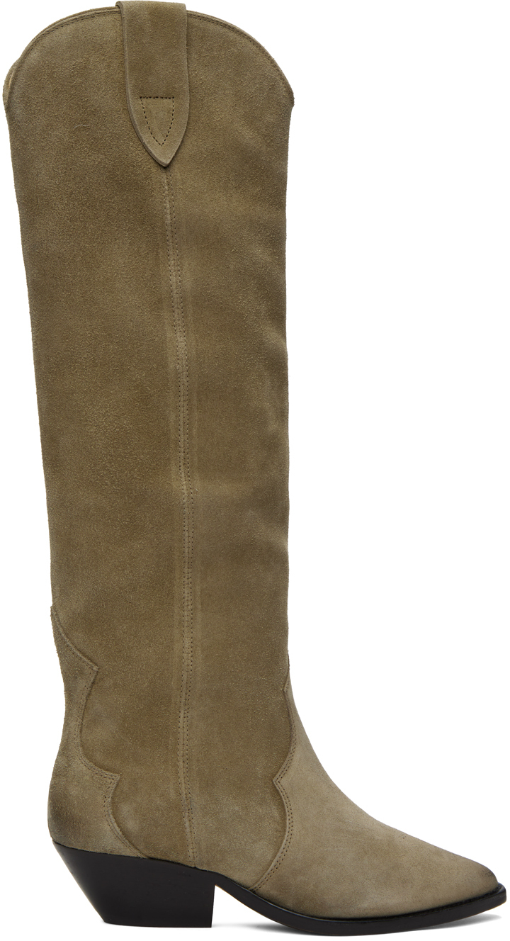 Isabel Marant Taupe Denvee Boots In 50ta Taupe