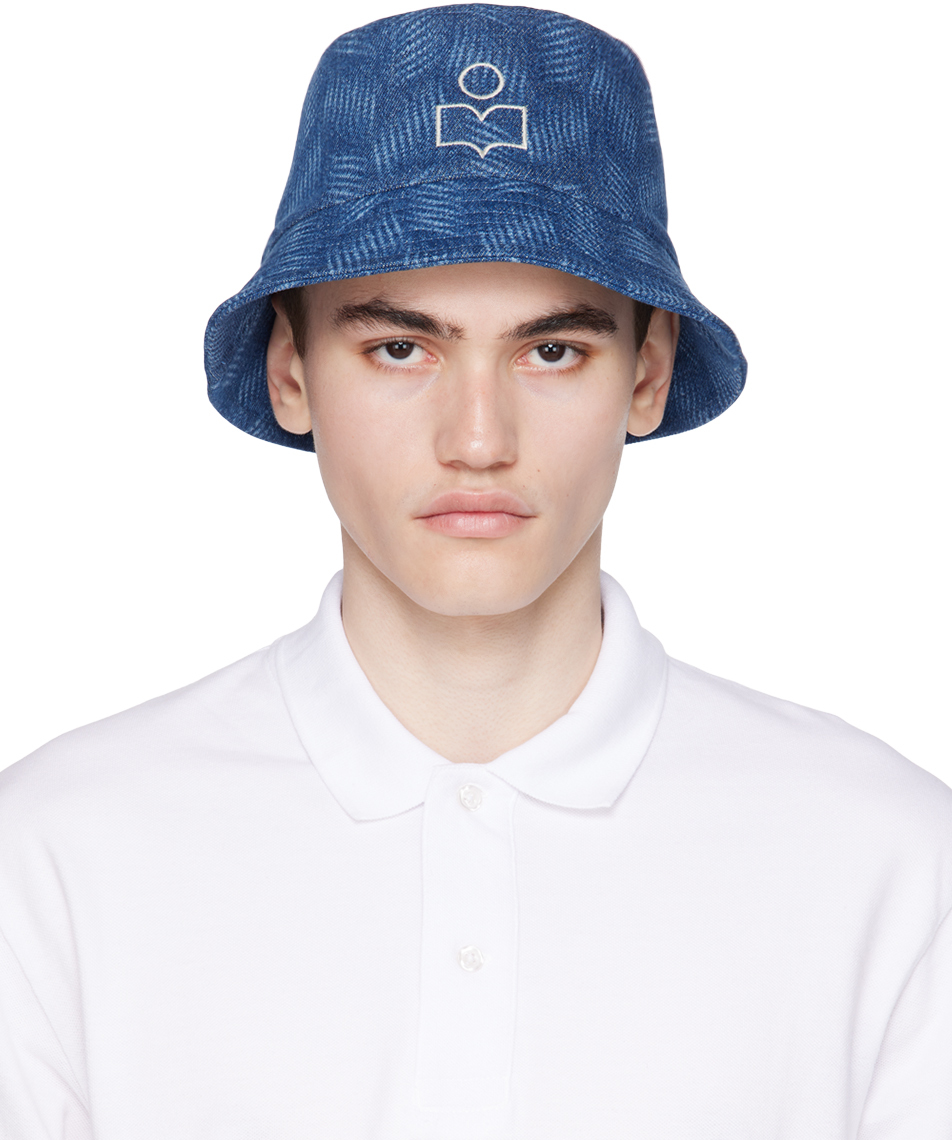 Isabel Marant Blue & Purple Haley Bucket Hat