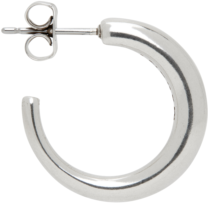 Isabel Marant Silver Hoop Single Earring In 08si Silver