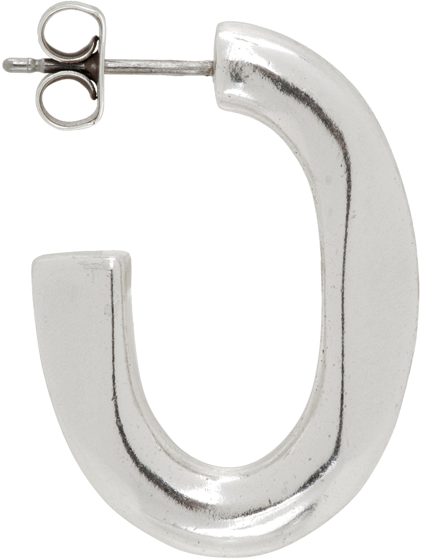 Silver Hoop Single Earring