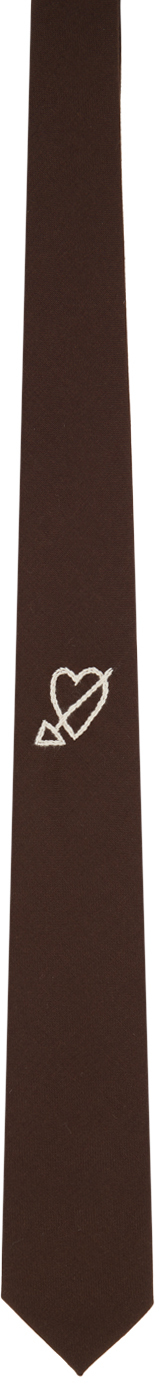 Brown Heart Tie
