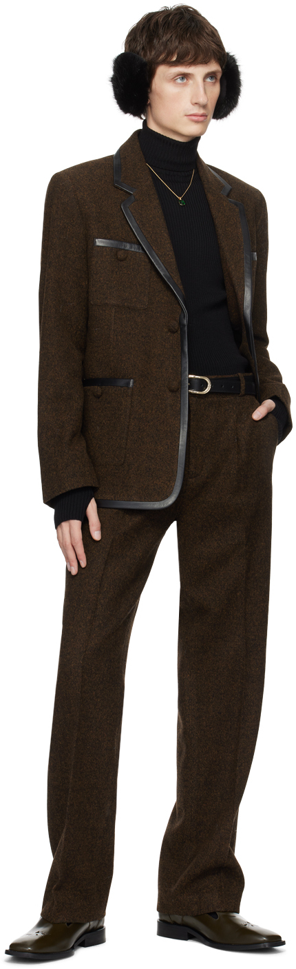 Ernest W. Baker Brown Pinched Trousers | Smart Closet