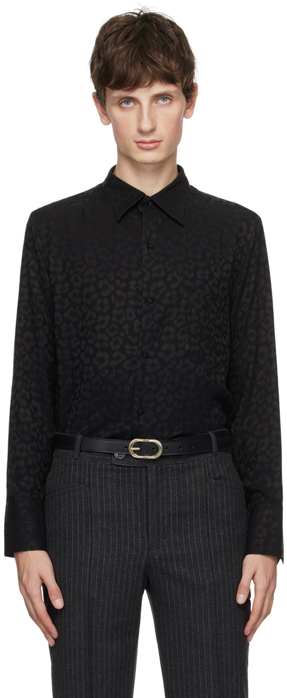 Ernest W. Baker: Black Cheetah Shirt | SSENSE