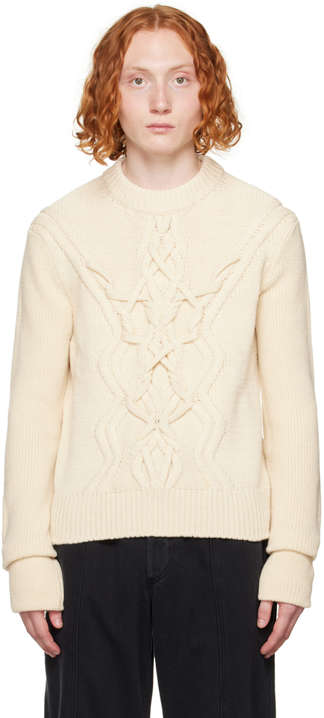 Shop Isabel Marant Off-white Tristan Sweater In 23ec Ecru