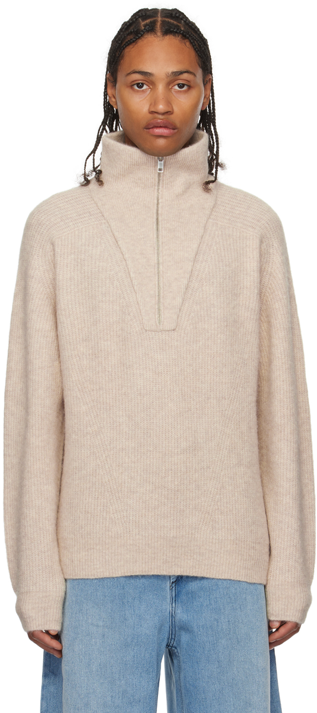 Shop Isabel Marant Beige Bryson Sweater In 90lb Light Beige