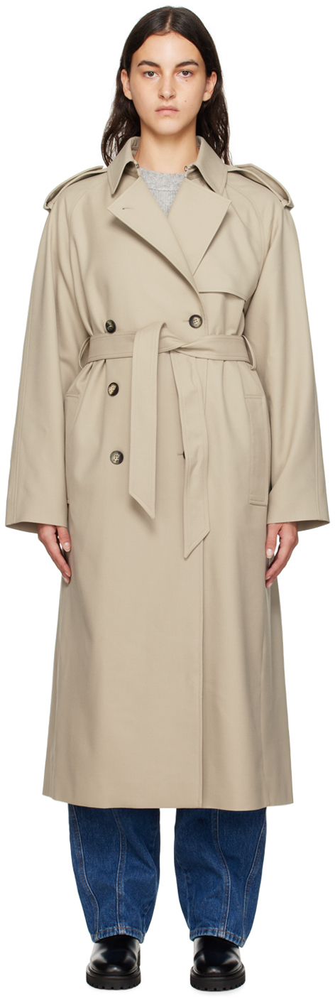 isabel marant beige jepson trench coat