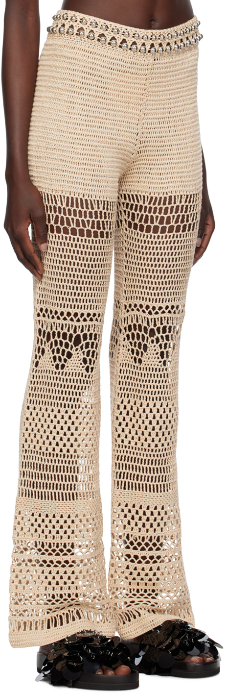 Rabanne Pantalon In P253 Shiny Beige