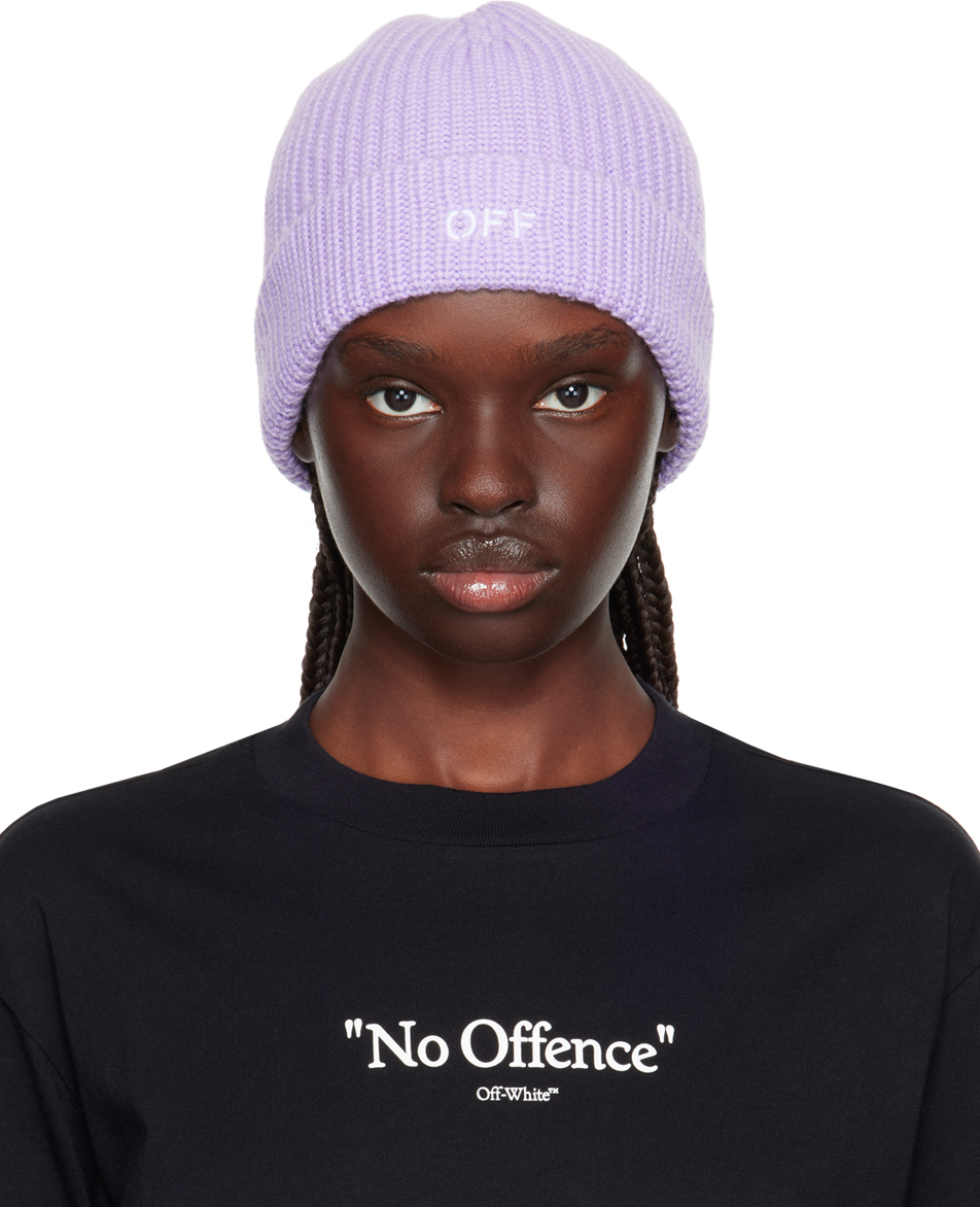 Off-White logo-print Cotton-jersey Sweatshirt Purple