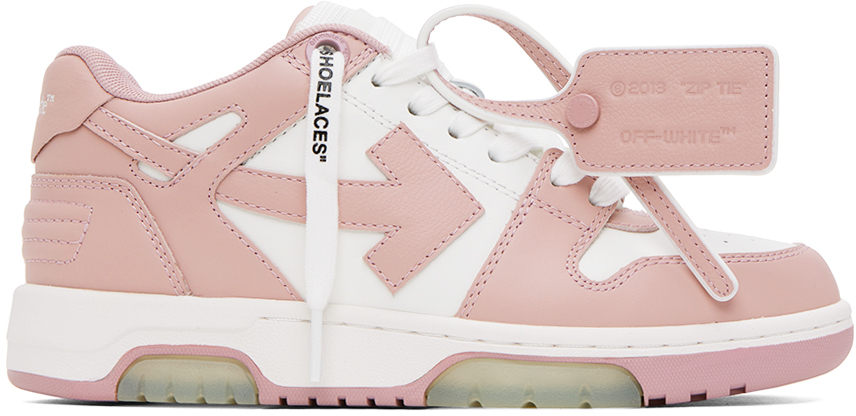 Off-white Out Of Office Trainers - Leather - White/pink