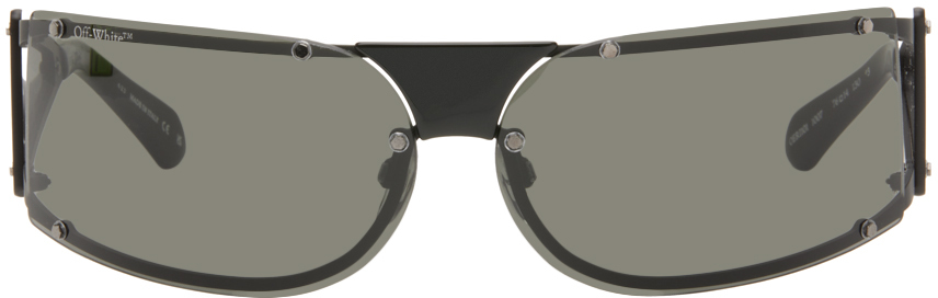 Off-white Black Kenema Sunglasses In Black Dark Grey