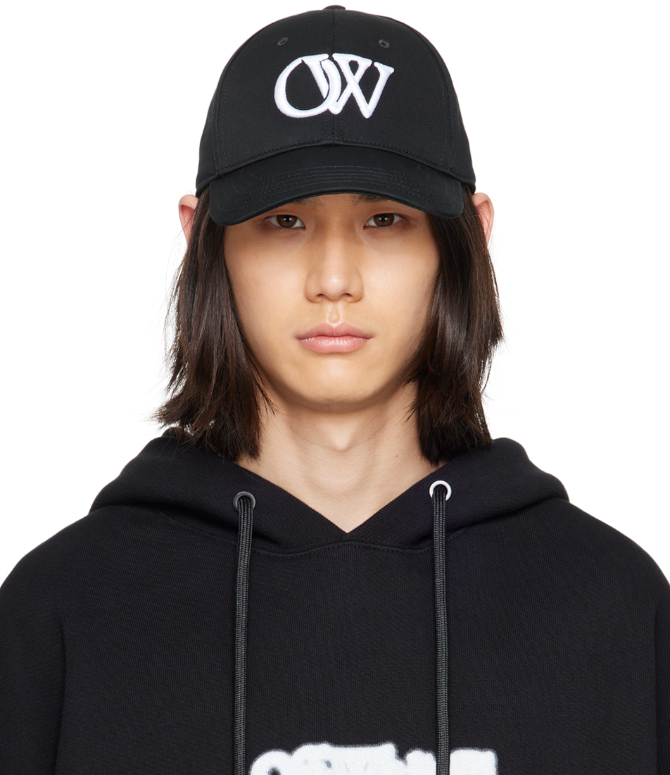 Black 'OW' Cap by Off-White on Sale