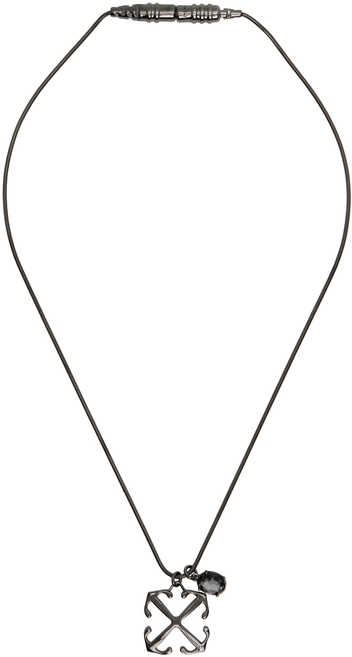 Off-White Bookish Logo Chain Necklace - Farfetch