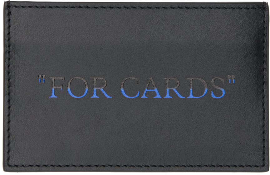 Off-White Diagonals 3D logo leather cardholder –