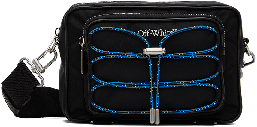 Shop Off-white Black Courrier Camera Pouch In Black No Color