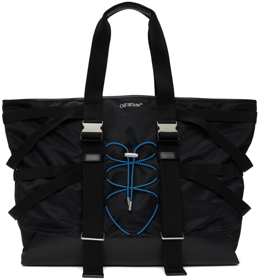 OFF-WHITE BLACK COURRIER OVERSIZED TOTE