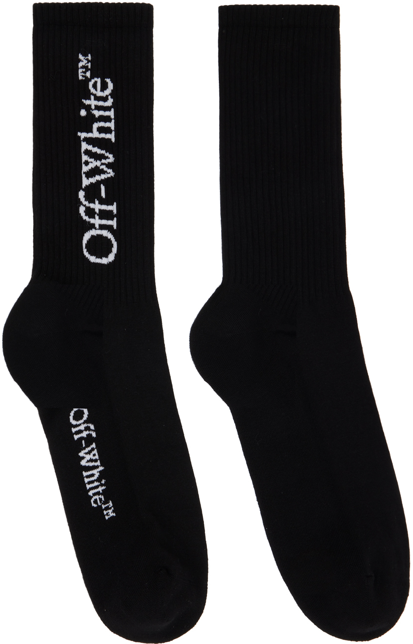 Off-White Black Logo Socks