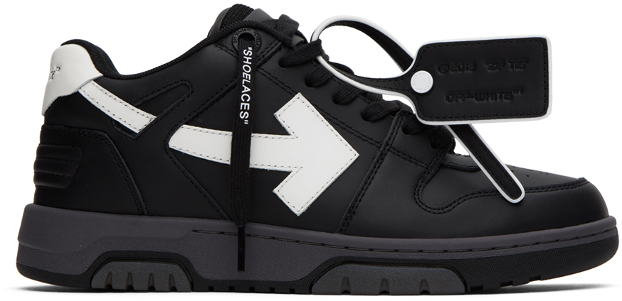 OFF-WHITE BLACK OUT OF OFFICE SNEAKERS