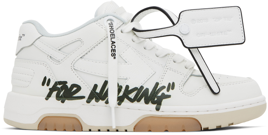 Shop Off-white White Out Of Office 'for Walking' Sneakers In White Blac