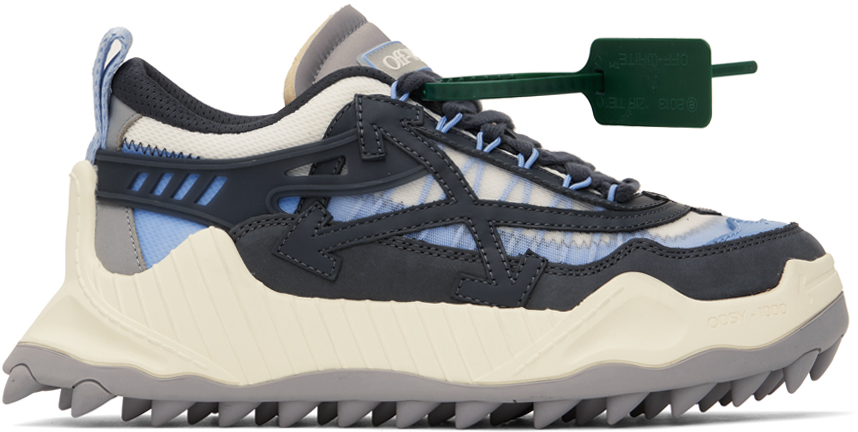 Baskets Odsy 1000 bleu et gris Off-White en solde