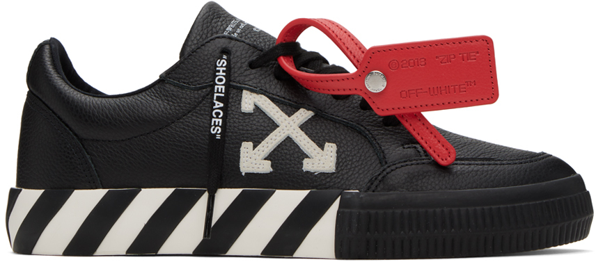 Black Vulcanized Sneakers by Off-White on Sale