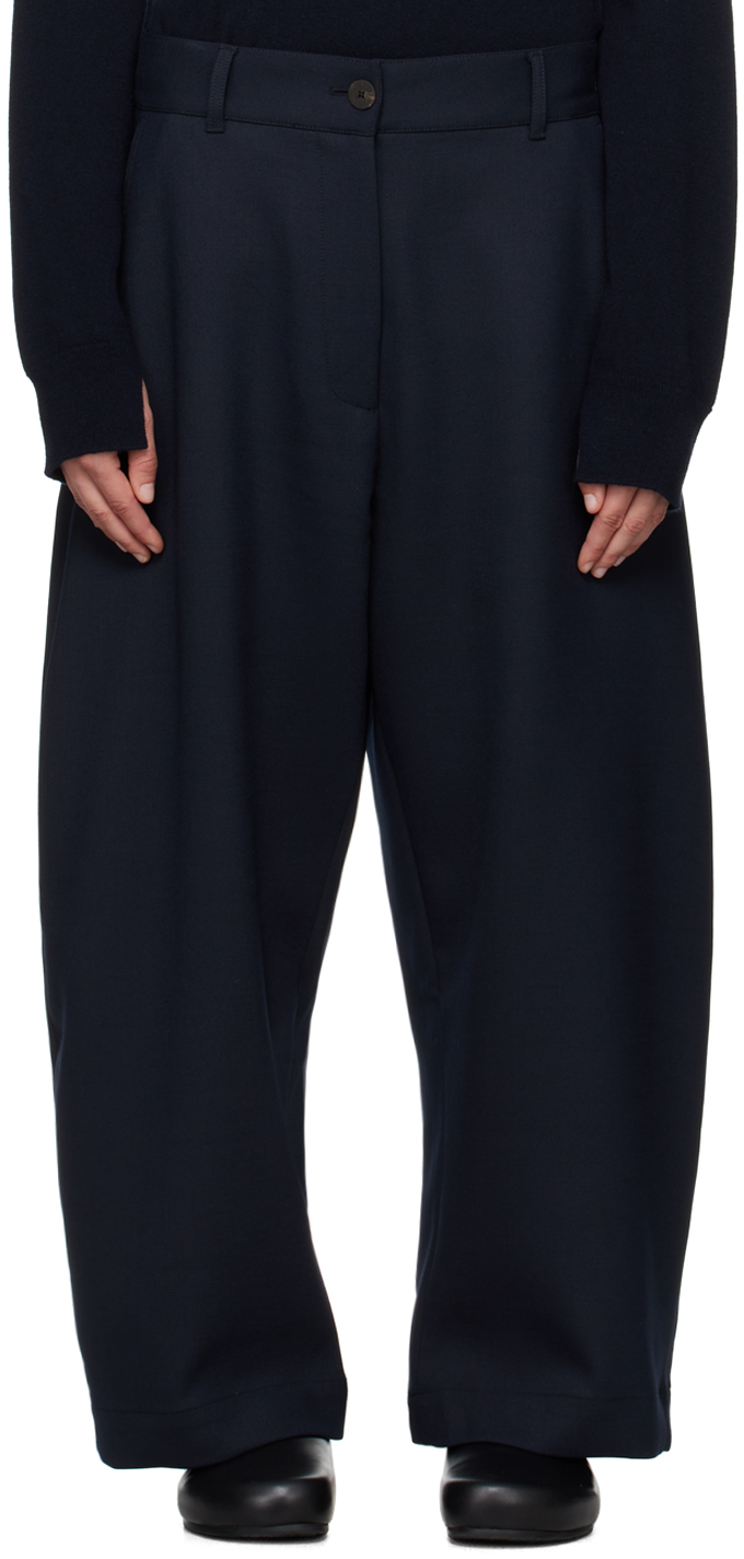 Navy Chalco Trousers