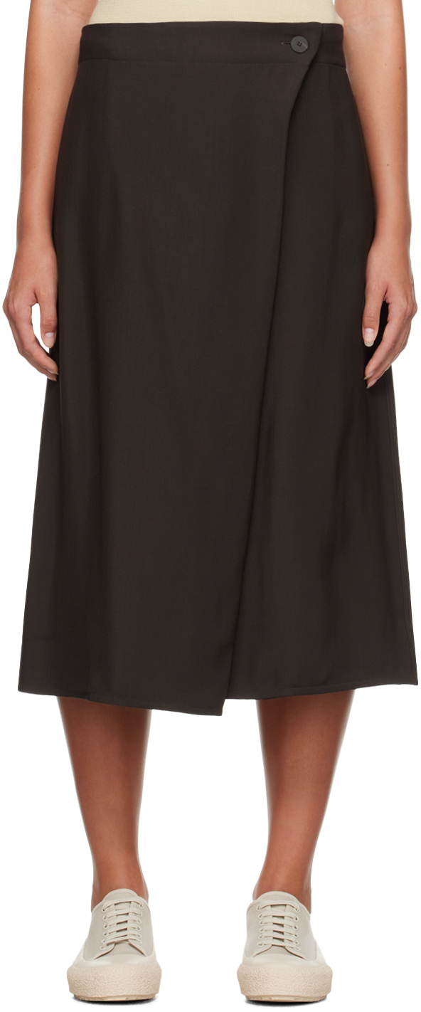 Brown Eyre Midi Skirt