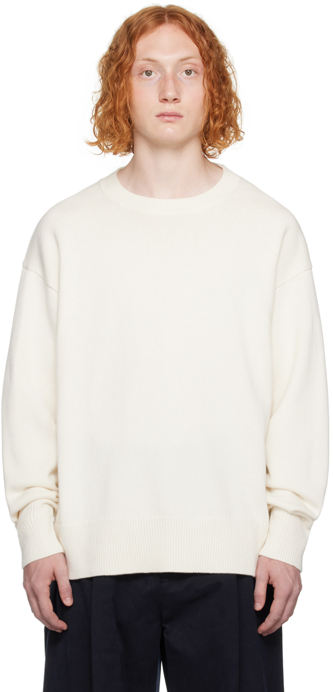 Studio Nicholson: Off-White Alto Sweater | SSENSE Canada