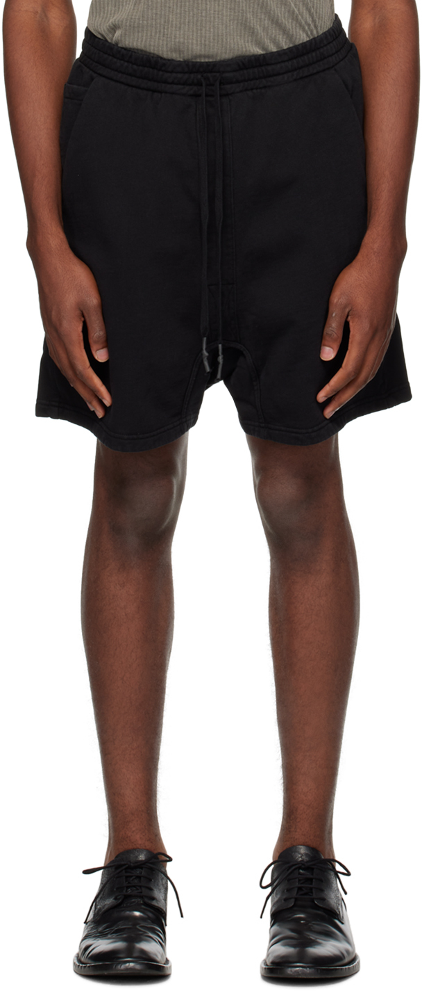11 By Boris Bidjan Saberi Black P27 Shorts In Black Dye