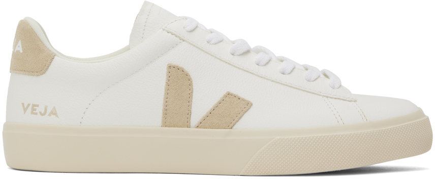 White & Beige Campo Sneakers