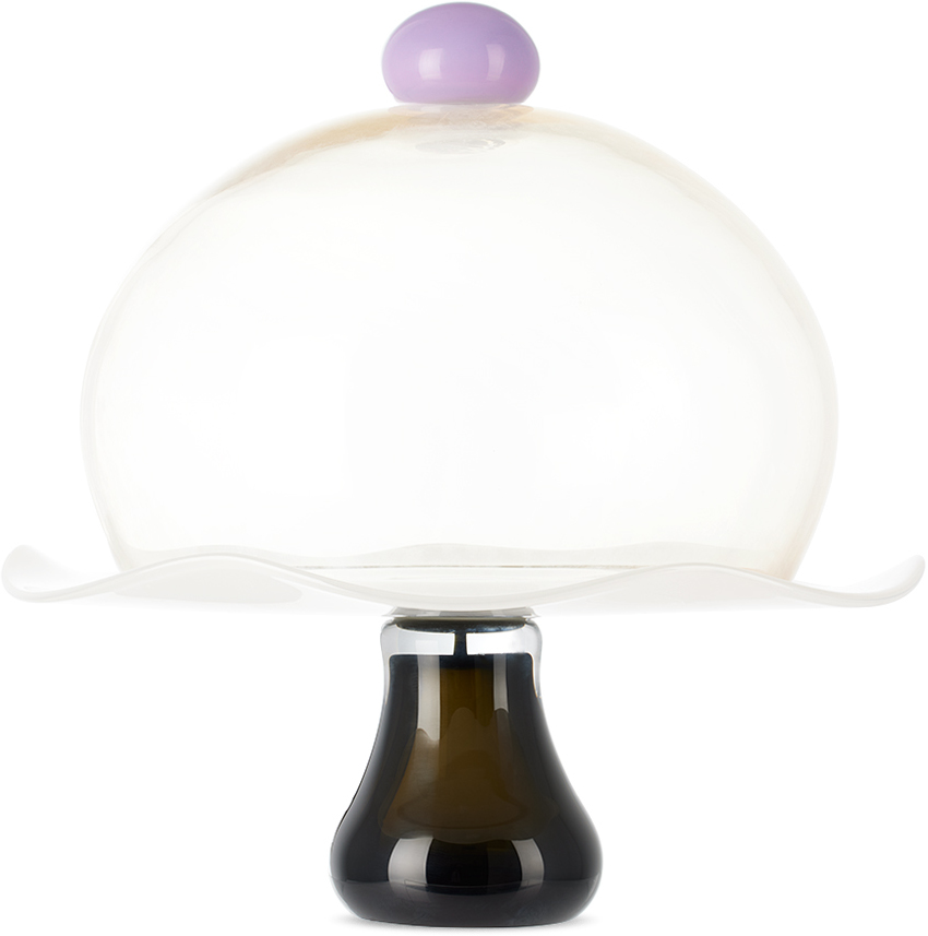 Helle Mardahl Purple & Black Bon Bon 'the Stand' Cake Stand In Lavender&anthracite