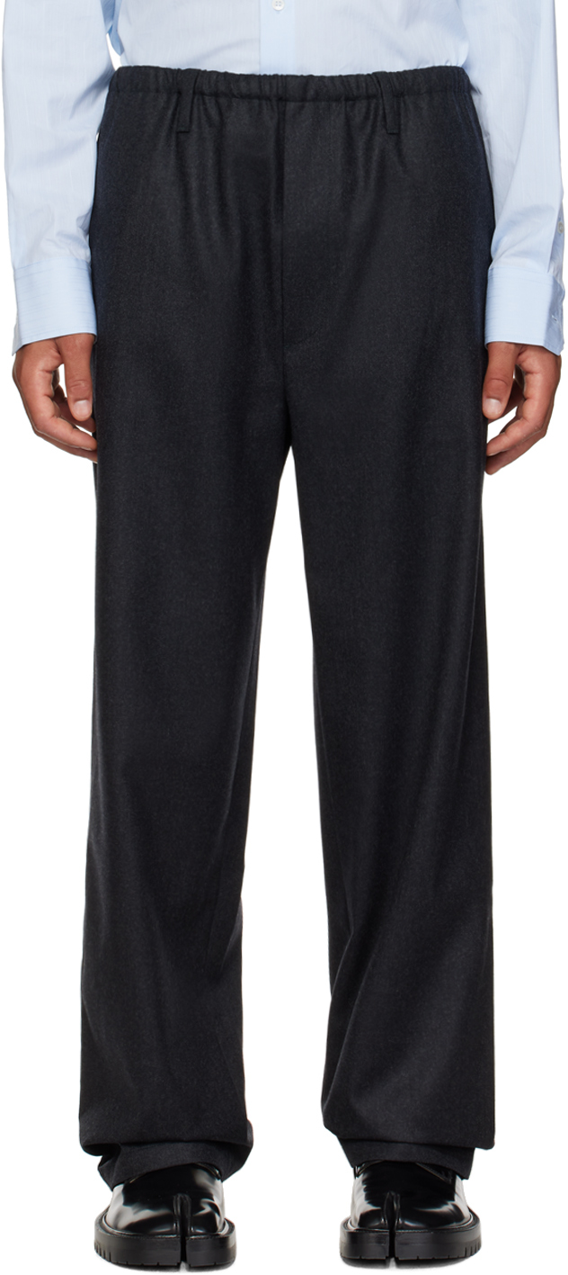 T/sehne Gray Relaxed-fit Trousers In Anthracite