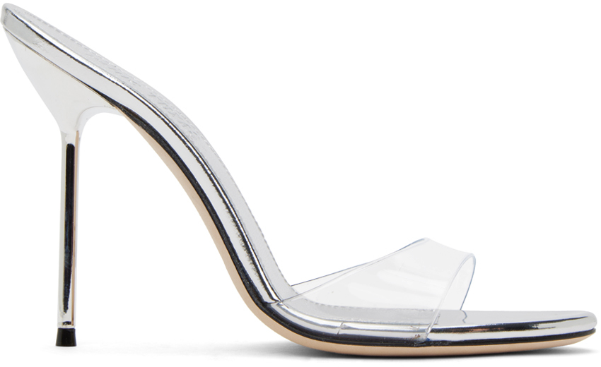 Shop Paris Texas Ssense Exclusive Silver Lidia Heeled Sandals