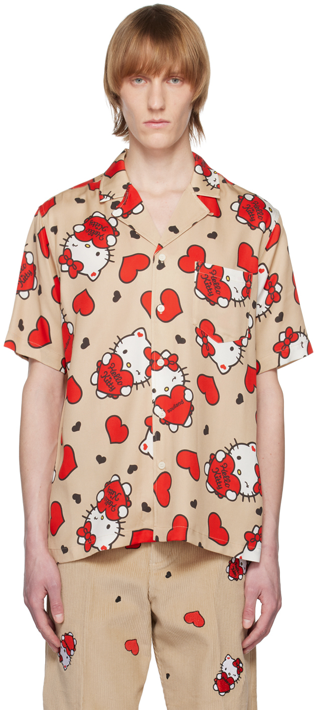 Soulland Beige Hello Kitty Edition Orson Shirt In Neutrals