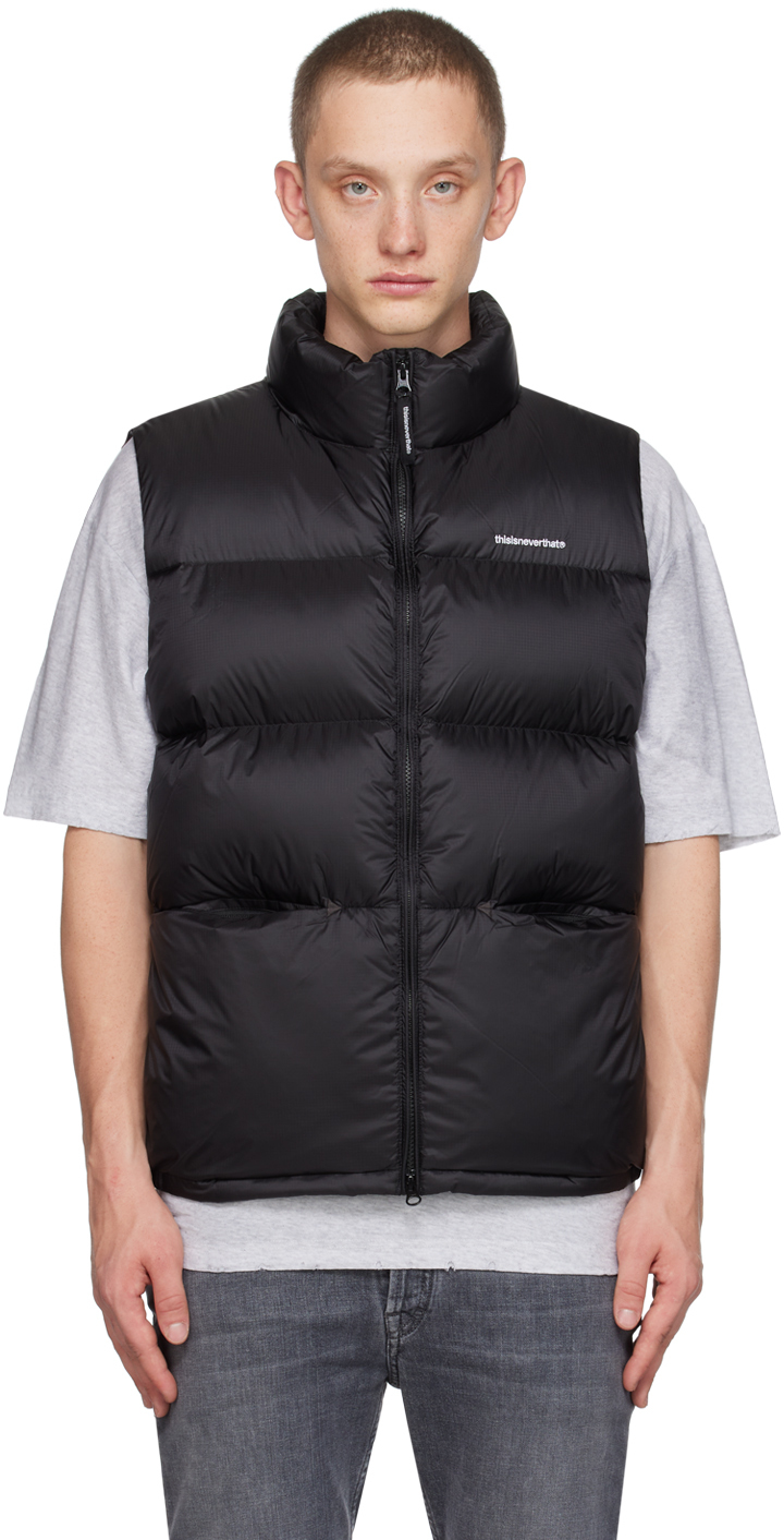 Black T Down Vest by thisisneverthat on Sale