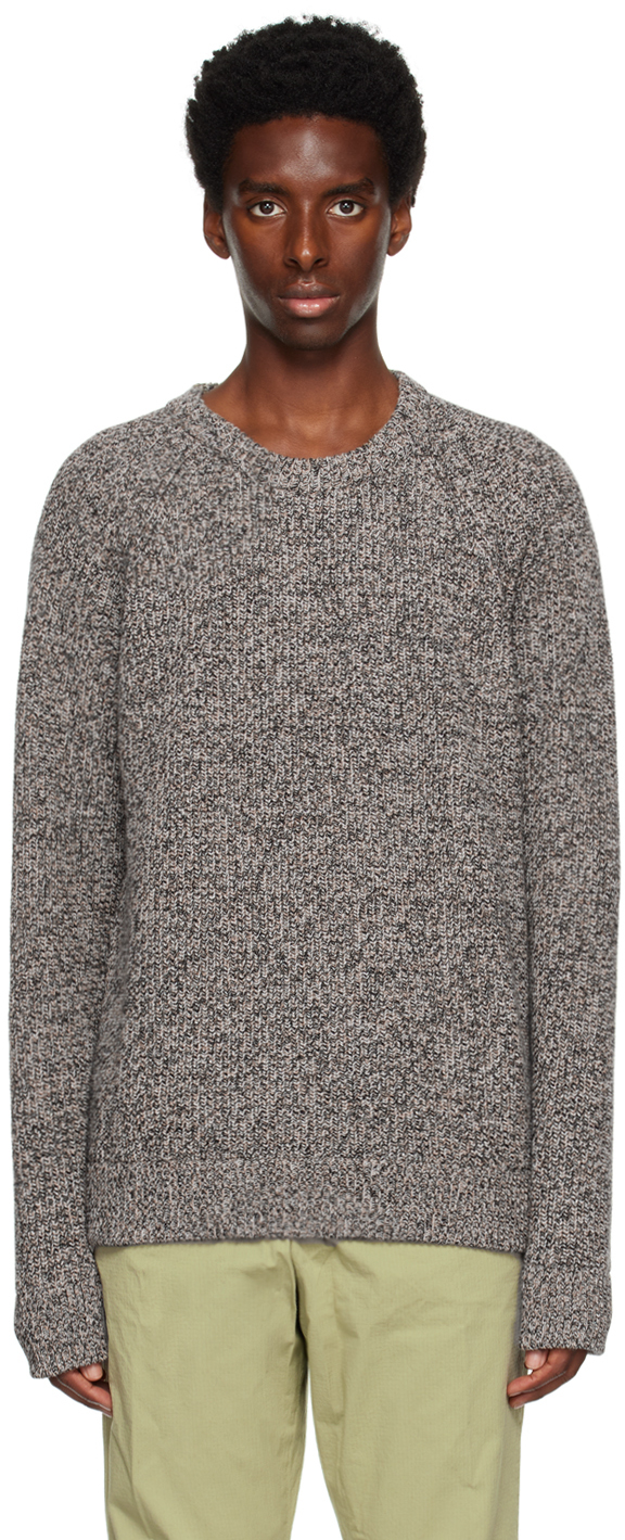 Nn07 Beige Jacobo Sweater In Khaki Melange
