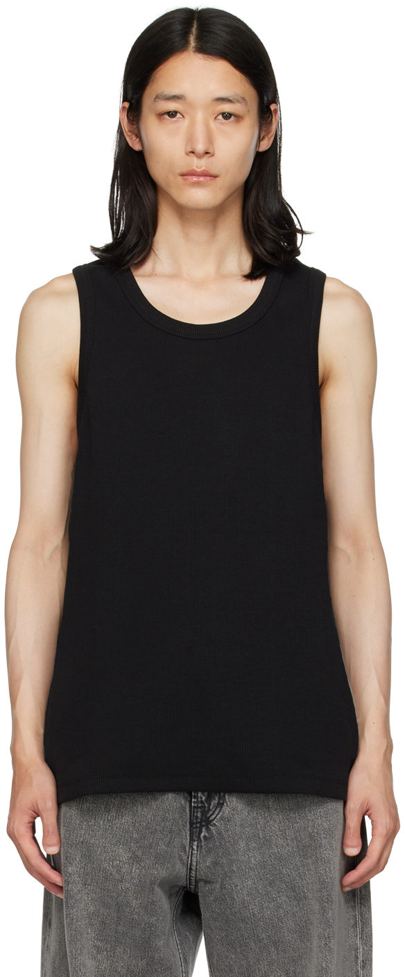 Black Sonny Tank Top by Won Hundred on Sale