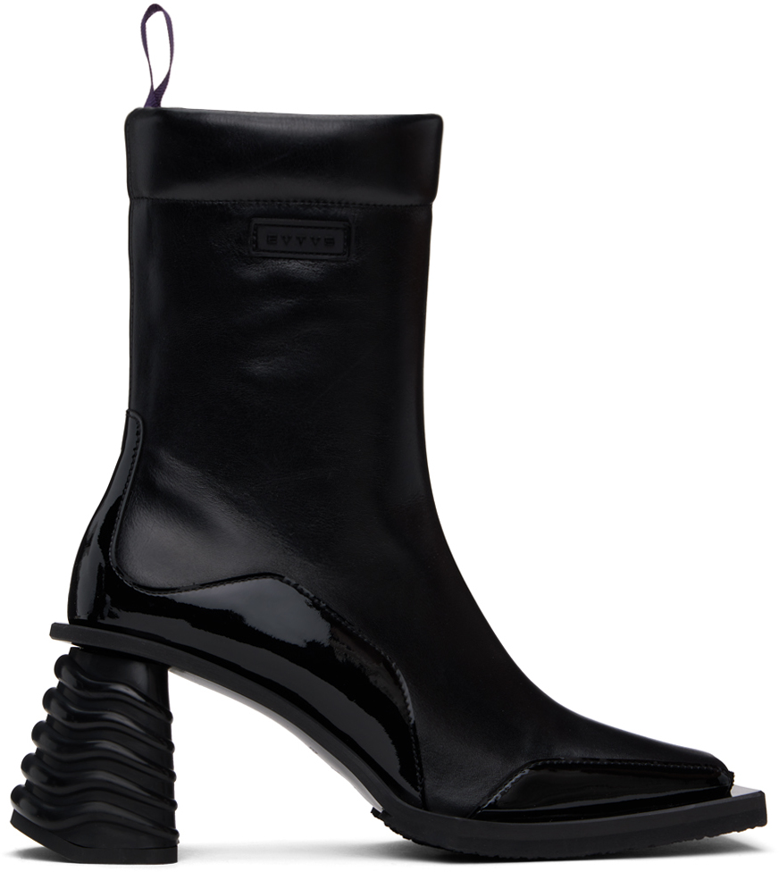 Eytys Black Gaia Boots In Leather Black