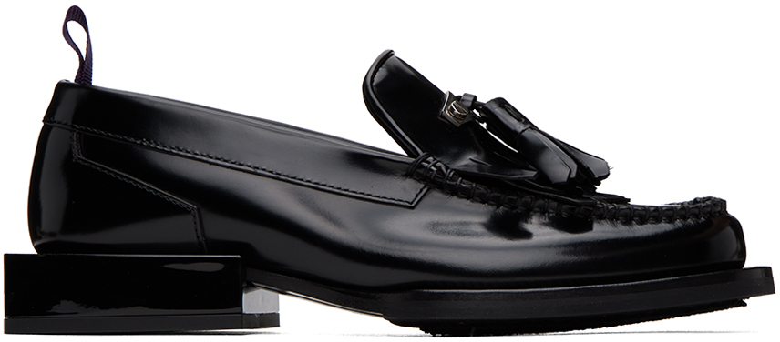 Eytys Black Rio Loafers In Fringe Leather Black