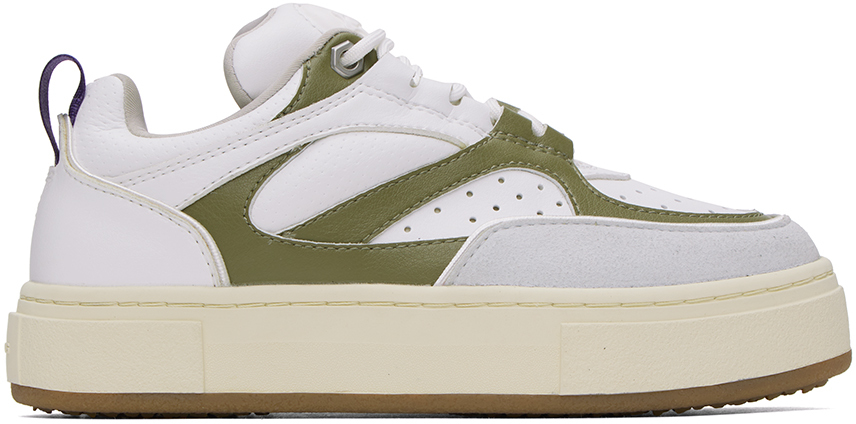 White & Green Sidney Sneakers