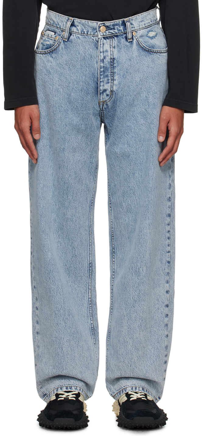 Eytys Blue Benz Jeans In Light Stone