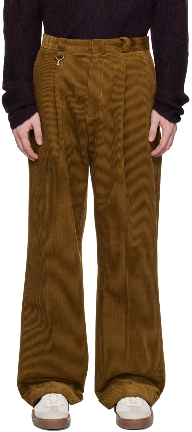 Shop Eytys Brown Roxane Trousers In Dune