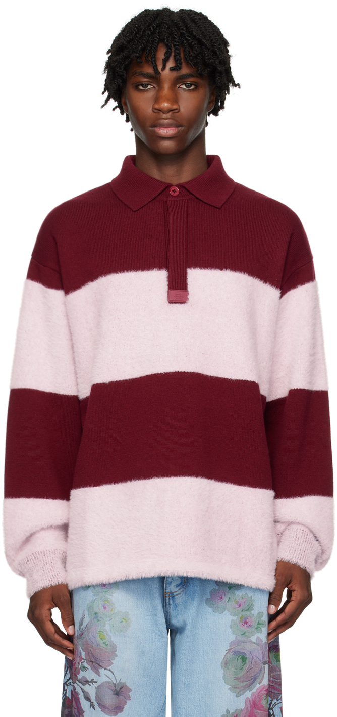 Eytys Red And Pink Jarvis Striped Jumper