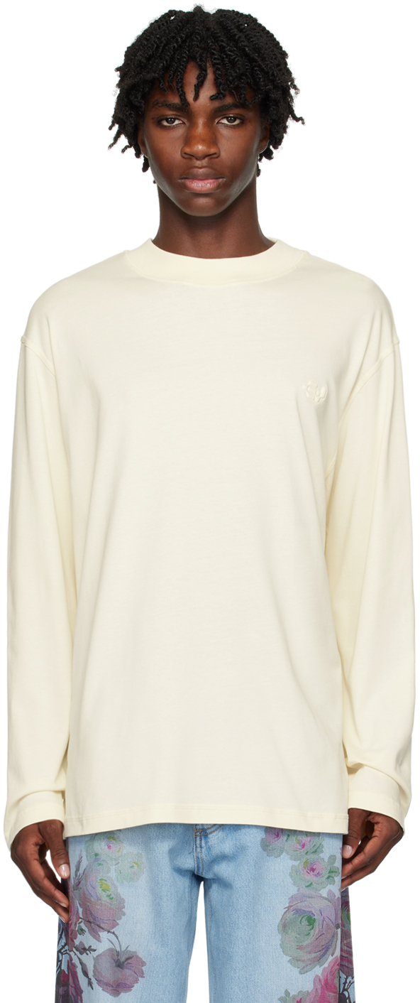 Eytys Off-white Compton Long Sleeve T-shirt In Ivory