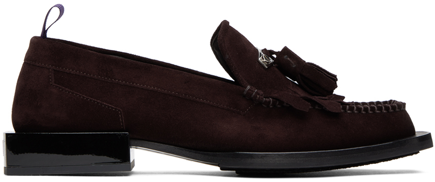 Eytys Brown Rio Loafer In Fringe Suede Java