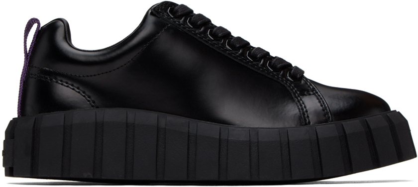 Eytys Black Odessa Sneakers In Leather Black