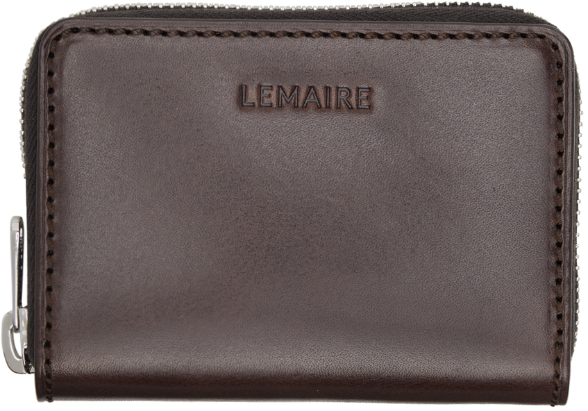Lemaire Brown Compact Wallet